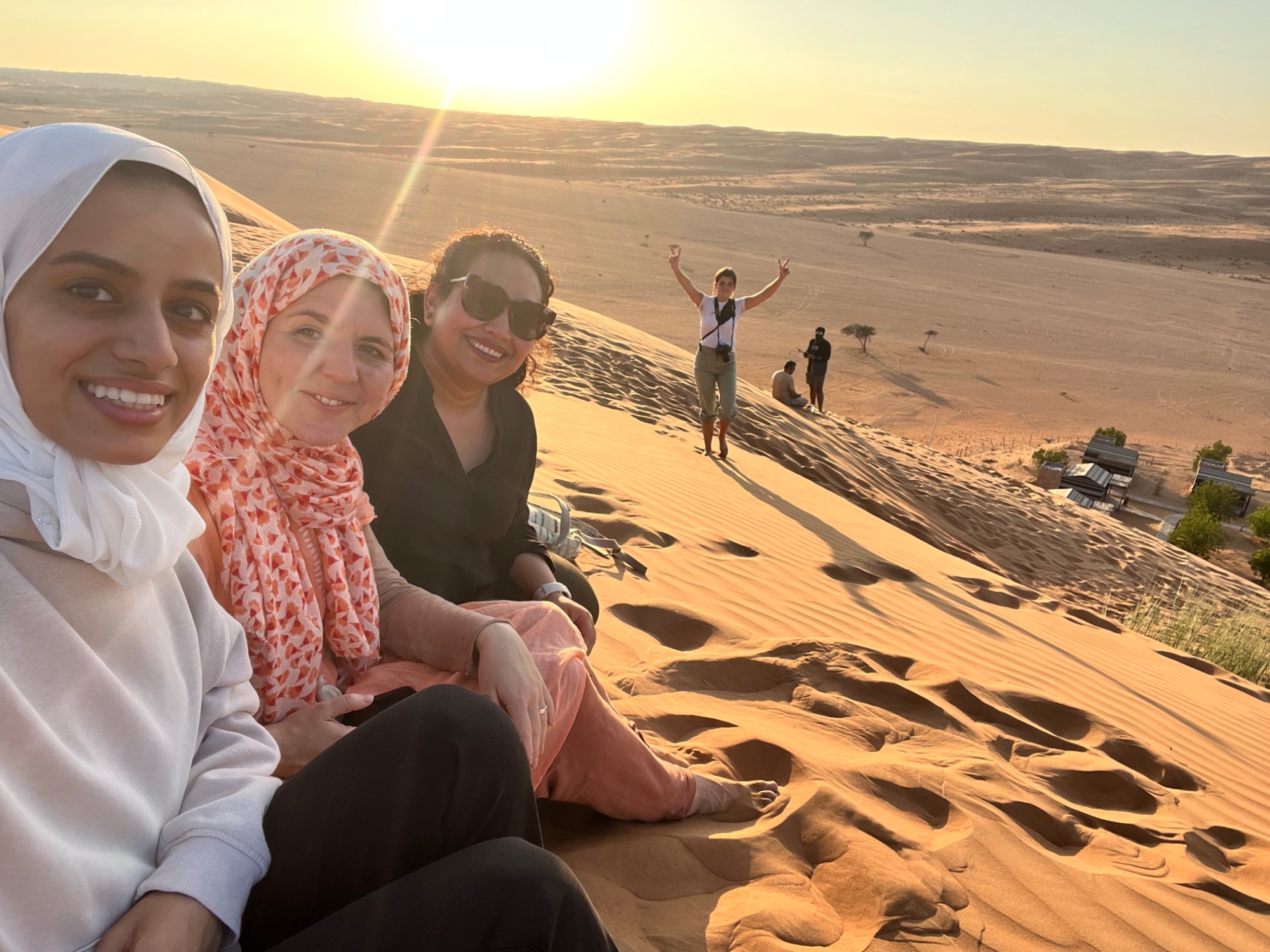 People on a sand dune